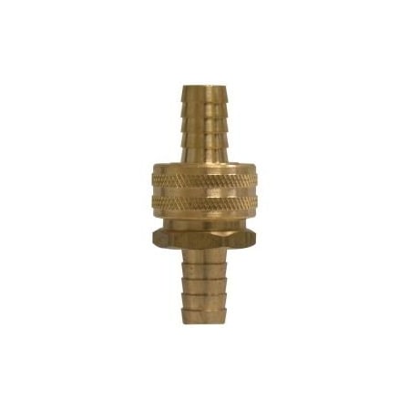 Garden Hose Coupling Set, Short Shank, Set, 34 Nominal, 75 Psi, 35 To 100 Deg F, Brass